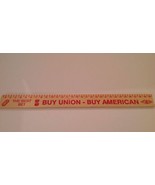 Advertising Ruler Wooden UAW Flint MI Buy Union American Best Bet Dice I... - £9.66 GBP