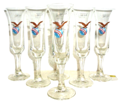6 Fernet Branca Vintage Stemmed Iconic 4cl Shot Glasses - $59.95