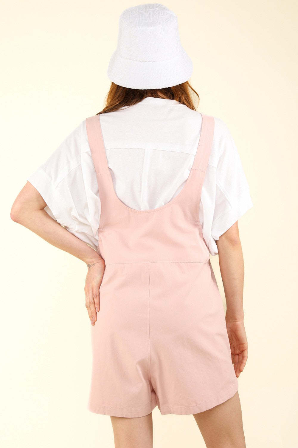 VERY J Adjustable Waist Suspender Overalls with Pockets Item image 2