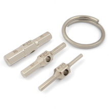 Keychain Allen Hex Wrench Key Bit -Metric Tiny Multi-Tool 2/2.5/3/4/5/6 mm - £13.49 GBP
