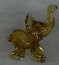 Russian Handmade Glass Elephant - $11.00