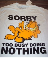 GARFIELD Sorry Too Busy Doing Nothing  T-Shirt MENS 2XL XXL NEW W/ Tag 1... - $27.08 CAD