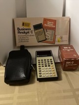 Vintage TI Texas Instruments Business Analyst I Calculator Manual Box WORKS - £15.74 GBP