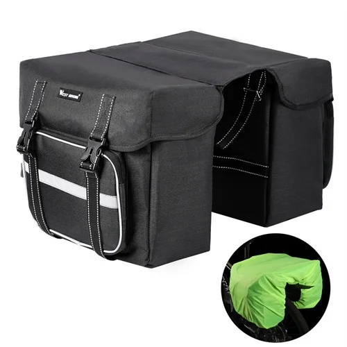 WEST BI Bicycle Bags 25L Large Capacity Cycling Rear Double Side Travel Bag Rain - £99.56 GBP
