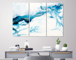 Abstrcac Wall Art Blue Abstract Canvas Art Abstract Canvas Print Abstract Art Ab - £39.29 GBP