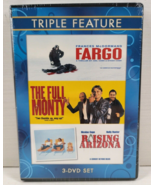 Fargo The Full Monty Raising Arizona 3 Disc DVD Thriller Comedy Drama Fi... - $12.86