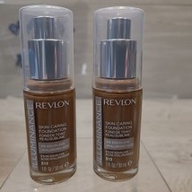 Revlon Illuminance Skin Caring Foundation 513 Brown Suede 1 oz NEW Lot of 2 - $9.00