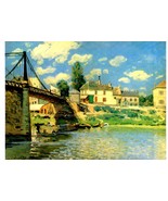 The Bridge at Villeneuve-ls-Garenne, France, - Color Postcard - €1,88 EUR