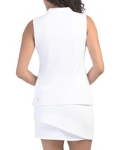 NWT Ladies KINONA Keep It Covered White Sleeveless Mock Golf Shirt - Size Small image 2