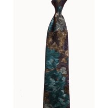 Camden Court Men Dress Polyester Tie Flora Print 3.75&quot; wide 58&quot; long - £6.09 GBP