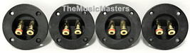 4X Gold Plated Banana Push Terminal Cup for Car Home Audio Speaker Box C... - $28.01 CAD