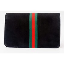 The Afega Black Suede Leather Handbag image 5