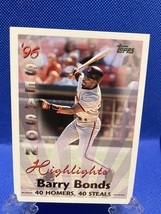 Barry Bonds 1997 Topps Baseball Card 465 - £19.77 GBP