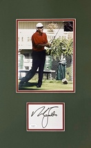 NICK FALDO Autograph Hand Signed INDEX CARD Double Matted with PHOTO JSA... - £63.38 GBP