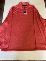 Club Room Men&#39;s Quarter-Zip Tech Sweatshirt in Melone-Size Small - $15.97