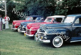 1974 Gleaming Line-up of &#39;46 Plymouth Autos at Show Minnesota Ektachrome Slide - $3.96