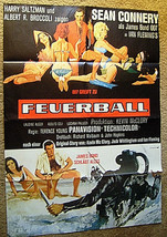 S EAN Connery As James Bond 007 (Thunderball) Euro Version Movie Poster - £389.37 GBP