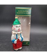 Vintage Kurt Adler Christmas Tree Holiday Ornament Hand Blown Clown Hand... - $273.16 MXN