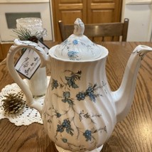 Vintage Myott Fine Staffordshire Ware &quot;Forget Me Not&quot; Tea Pot. - $470.99