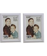 2 Pack 4x6 White  Photo Frame - Table Top or Wall Mount, Horizontal &amp; Ve... - $11.87
