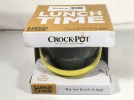 Crock-Pot Lunch Crock 20 oz Food Warmer Grey &amp; Lime Brand New - £23.73 GBP