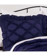 Marissa-Chenille Sham Cotton Year-round seasonality Luxuriously soft NAVY - $24.72 CAD