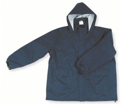 Rain Jacket with Hood 3XL 3M™ Thinsulate™ Blue Pockets Industrial Elasti... - £44.90 GBP