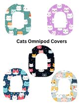 Omnipod Cover Cats Theme Style Pack of 5 - $12.99