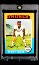1975 Topps Mini #164 Mickey Rivers California Angels Vintage Baseball Card - $5.09