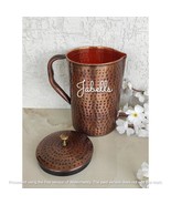 Hammered Design Antique Dark Tone Copper Jug Pitcher Storage &amp; Serving W... - €33,54 EUR