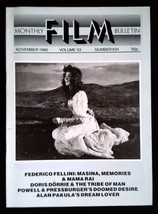 BFI Monthly Film Bulletin Magazine November 1986 mbox1362 - No.634 Dream Lover - £4.88 GBP