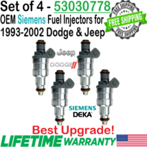 OEM x4 Siemens Best Upgrade Fuel Injectors for 1998 Jeep Grand Cherokee 5.9L V8 - $168.29