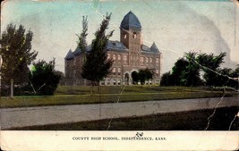 Vintage Postcard - County High School, Independence, Kansas BK43 - £2.33 GBP