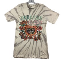 Sublime T-shirt Unisex M Hippie Mushroom Flowers Tie Dye Orange Sun Rock... - £14.99 GBP