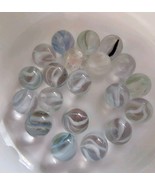 20 Nice Vintage Swirl White/Blue/Brown 0.55 Inch - $297.33 MXN