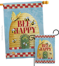 Bee Happy Hive - Impressions Decorative Flags Set S104089-BO - £46.48 GBP