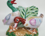Vintage Japan Ceramic Duck Vase Planter Figurine - $11.88