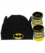 Batman Symbol Costume 2-Piece Hat and Sock Set Black - £12.49 GBP