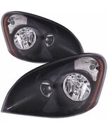 FREIGHTLINER CASCADIA 2008 2009 2010 2011 BLACK HEADLIGHTS HEAD LAMPS LI... - $186.12