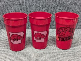 VTG Arkansas Razorbacks Football Pizza Hut Stadium Plastic Cup 1987 Lot ... - $14.84