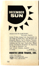 1970 North Land Tours Cruise Line Advertisement Vintage MS Meteor Ship F6L - $19.99