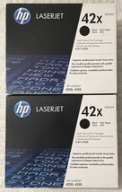 HP 42X Black Toner Cartridges Q5942XD HP LaserJet 4240 4250 4350 OEM Sealed Box - £199.52 GBP