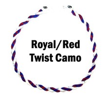 Tornado Twist Boys Baseball Rope Necklace 18&quot; 20&quot; Red Royal White Camo N... - $8.99