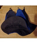 Black Blue Jester Point Hat With Bells Carnival Parade Adult Costume Par... - $56.99