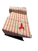 Maker&#39;s Mark Striped Cotton Beach Towel, Red and White - $24.70