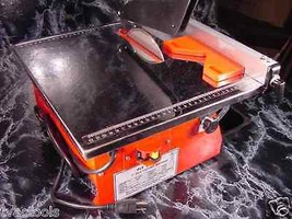 7 &quot; Electric TILE CUTTING PORTABLE TABLE SAW Wet / Dry Masonary Stone 45... - $99.99