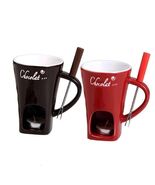 Chocolate Hot Pot Melting Cup Fondue Mug Hot Pot Ceramic Melting Cup Mel... - $53.99