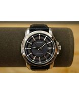 Bulova Precisionist Gray Dial Silver Tone Black Leather Band Men's Watch 96B158 - €234,00 EUR
