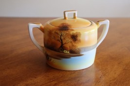 Vtg Noritake China Tree In The Meadow Covered Sugar Bowl Handle Red Mark... - $280.62 MXN