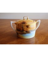 Vtg Noritake China Tree In The Meadow Covered Sugar Bowl Handle Red Mark... - $14.95